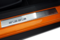 Door sill plates suitable for MG MG4 EV 2022-> 5-door hatchback stainless steel brushed (MG1MG4EA) (1)