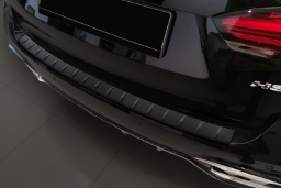 Rear bumper protector suitable for MG HS 2018->   stainless steel matt black (MG2HSBP) (1)