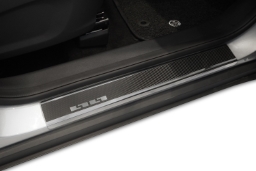 Door sill plates suitable for MG ZS III 2024->   stainless steel - carbon foil (MG2ZSEA) (1)