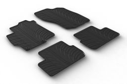 Car mats Mitsubishi Lancer (CY0) 2007-2017 4-door saloon Rubbasol rubber (MIT1LAFR) (1)