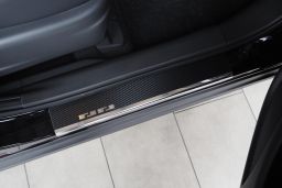 Door sill plates Mitsubishi Eclipse Cross 2018-present stainless steel - carbon foil (MIT2ECEA) (1)