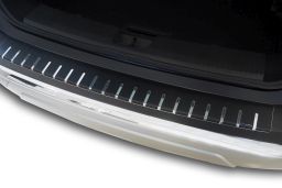 Rear bumper protector Nissan X-Trail IV (T33) 2021->   stainless steel - carbon foil (NIS7XTBA) (1)