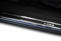 Door sill plates Nissan X-Trail IV (T33) 2021->   stainless steel - carbon foil (NIS8XTEA) (1)