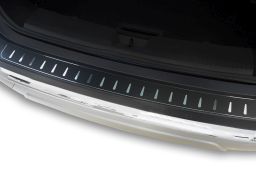 Rear bumper protector Nissan X-Trail IV (T33) 2021->   stainless steel - carbon foil (NIS9XTBA) (1)