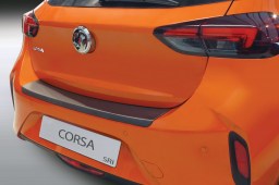 Rear bumper protector Opel Corsa F 2019-> 5-door hatchback ABS - brushed alloy (OPE20COBP) (1)