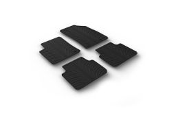 Car mats Opel Crossland X 2017-present set anti-slip Rubbasol rubber (OPE2CRFR) (1)