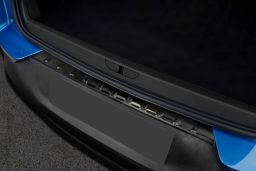 Opel Grandland X 2017-> rear bumper protector stainless steel black (OPE2GRBP) (1)