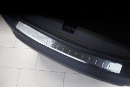 Rear bumper protector Opel Crossland X 2017-present stainless steel high gloss (OPE3CRBA) (1)