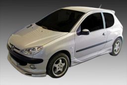 Side skirts Peugeot 206 1998-2007 3-door hatchback ABS - painted (PEU126MS) (1)