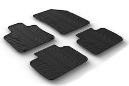 Peugeot 508 II 2017-present car mat set anti-slip Rubbasol rubber (PEU358FR) (1)