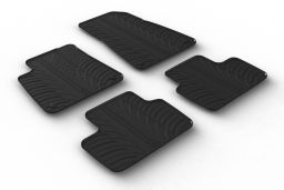 Car mats Polestar Polestar 2 2020-> 5-door hatchback Rubbasol rubber (POL1P2FR) (1)