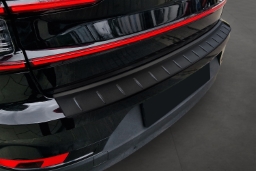 Rear bumper protector suitable for Polestar Polestar 2 2020-> 5-door hatchback stainless steel matt black (POL2P2BP) (1)