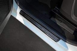 Door sill plates Renault Express 2021->   stainless steel anthracite 4 pieces (REN1EXEG) (1)