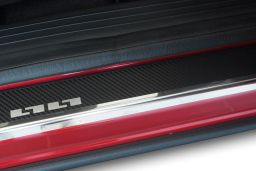 Door sill plates Renault Austral 2022->   stainless steel - carbon foil (REN2AUEA) (1)