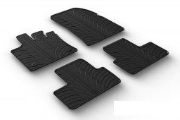 Car mats Renault Captur II 2019-present set anti-slip Rubbasol rubber (REN2CAFR) (1)