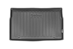 Boot mat suitable for Renault Clio V 2019-> 5-door hatchback Carbox Form PE rubber - black (REN4CLCT-0) (1)