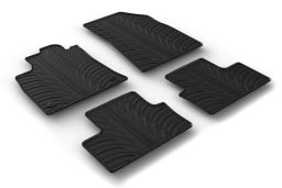 Renault Clio V 2019-present 5-door hatchback car mat set anti-slip Rubbasol rubber (REN5CLFR) (1)