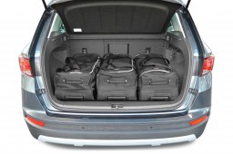 Seat Ateca 2016-present Car-Bags travel bag set (hoge laadvloer: met organiser of met 4WD)