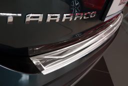 Seat Tarraco (KN) 2017-> rear bumper protector stainless steel / Ladekantenschutz Edelstahl / achter bumperbeschermer RVS / protection de seuil de coffre acier inox (SEA1TABP)