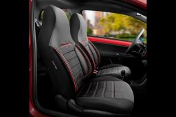 Seat covers comfortline citybug velours black red (1)