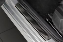 Door sill plates Skoda Octavia IV (NX) 2020-present 5-door hatchback stainless steel brushed anthracite 4 pieces (2)