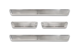 Door sill plates suitable for Skoda Octavia IV (NX) 2020-> 5-door hatchback stainless steel brushed 4 pieces (SKO16OCEG) (1)