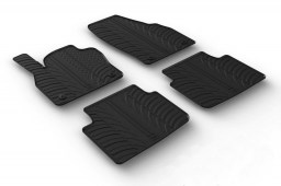 Car mats Skoda Kamiq 2019-present set anti-slip Rubbasol rubber (SKO1KMFR) (1)