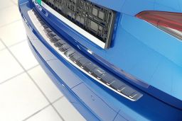 Rear bumper protector Skoda Octavia IV (NX) 2020-present 5-door hatchback stainless steel (SKO41OCBP) (1)