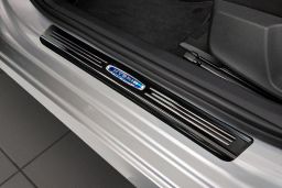 Door sill plates Skoda Octavia IV (NX) 2020-> 5-door hatchback stainless steel high gloss black 4 pieces (SKO45OCEG) (1)