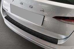 Rear bumper protector Skoda Octavia IV Combi (NX) 2020-> wagon aluminium diamond plate anthracite matt (SKO52OCBP) (1)