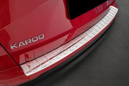 Rear bumper protector Skoda Karoq (NU) 2022->   stainless steel high gloss (SKO8KABP) (1)