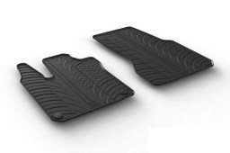 Smart ForTwo (W453) 2014-present 3-door hatchback car mats set anti-slip Rubbasol rubber (SMA2FTFR)