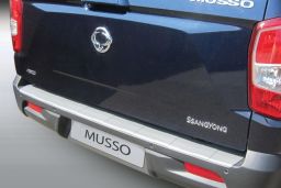 Rear bumper protector SsangYong Musso / Rexton Sports (Q200) 2018-present ABS - brushed alloy (SSY1MUBR) (1)