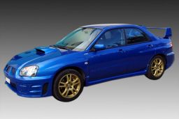 Side skirts Subaru Impreza II 2000-2007 4-door saloon ABS - painted (SUB1IMMS) (1)