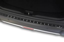 Rear bumper protector Suzuki S-Cross III 2021-> 5-door hatchback stainless steel - carbon foil (SUZ27SXBA) (1)