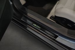 Door sill plates Tesla Model S 2012-> 5-door hatchback stainless steel high gloss black 4 pieces (TES1MSEG) (1)