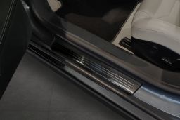 Door sill plates Tesla Model S 2012-> 5-door hatchback stainless steel anthracite 4 pieces (TES2MSEG) (1)