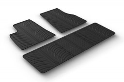 Tesla Model S 2016-present 5-door hatchback car mats set anti-slip Rubbasol rubber (TES2MSFR)