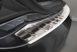 Rear bumper protector Tesla Model S 2012-> 5-door hatchback stainless steel (TES5MSBP) (1)