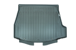 Boot mat suitable for Toyota bZ4X 2022->   Carbox Form PE rubber - black (TOY1BZCT-0) (1)