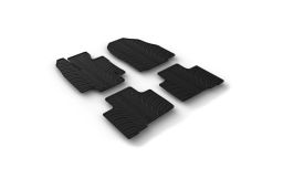 Car mats Toyota Highlander IV (XU70) 2019-present set anti-slip Rubbasol rubber (TOY1HGFR) (1)