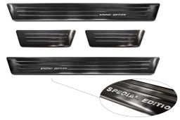 Door sill plates Toyota Yaris Cross (XP210) 2020-> 5-door hatchback stainless steel anthracite 4 pieces (TOY1YCBP) (1)