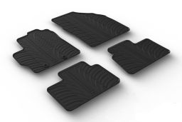 Car mats Toyota Aygo X 2022-present 5-door hatchback set anti-slip Rubbasol rubber (TOY4AYFR) (1)