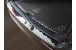 Volvo XC60 II 2017-> rear bumper protector stainless steel high gloss (VOL12X6BP) (1)