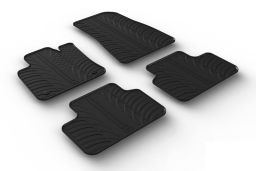 Car mats Volvo C40 2021-present set anti-slip Rubbasol rubber (VOL1C4FR) (1)