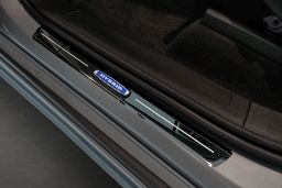 Door sill plates Volvo XC90 II 2015->   stainless steel high gloss black 4 pieces (VOL2X9EG) (1)