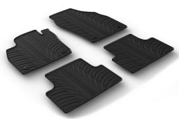 Volkswagen Arteon 2017-present 5-door hatchback car mat set anti-slip Rubbasol rubber (VW1ARFR) (1)