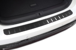 Rear bumper protector suitable for Volkswagen ID.7 2023-> 5-door hatchback stainless steel - carbon foil (VW1I7BA) (1)