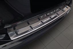 Rear bumper protector suitable for Volkswagen Tiguan III 2024->   stainless steel brushed - Strong (VW33TIBP) (1)