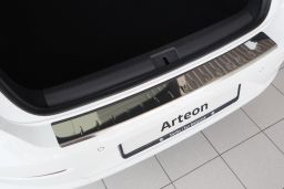 Rear bumper protector Volkswagen Arteon 2017-present 5-door hatchback stainless steel high gloss (VW3ARBA) (1)